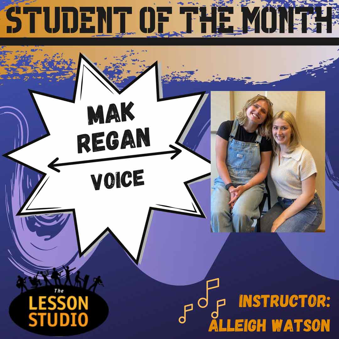 Voice & Vocal Students of the Month - Mak Regan