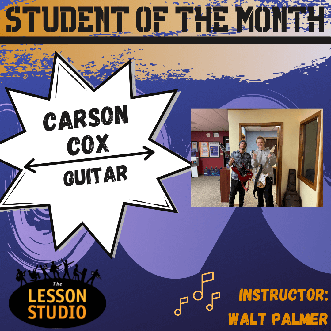 January 2025 Student of the month Carson Cox