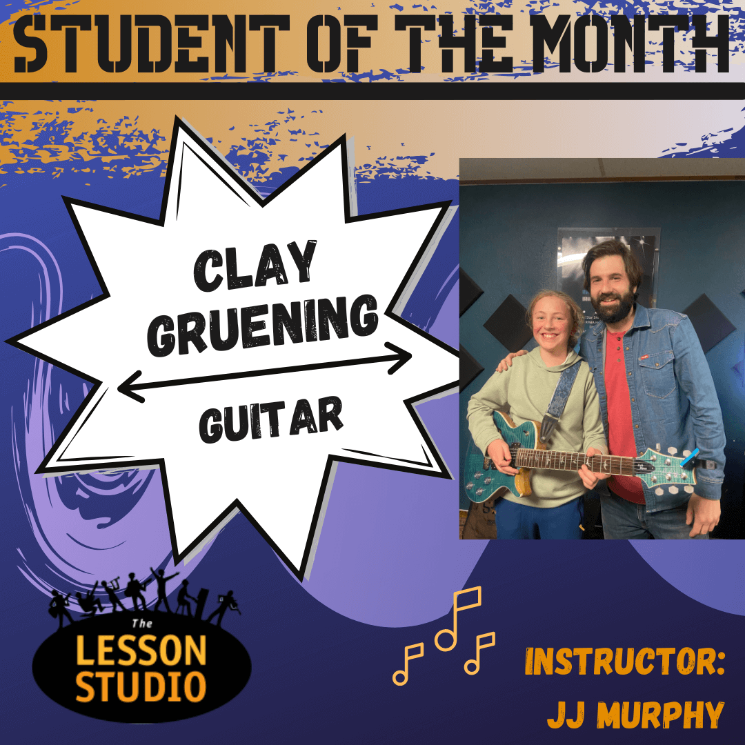 January 2025 Student of the month Clay Gruening.